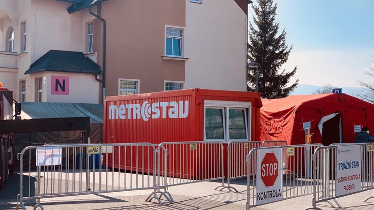 Buňka Metrostav v Krajské nemocnici Liberec, foto: Metrostav