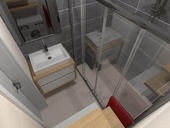 Ukázka 3D návrhu koupelny, zdroj: Alca plast