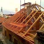 Rekonstrukce historické střechy v Třebíči - chráněné UNESCO Zdroj: Starwork