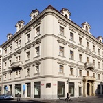 Secesní Kafkův dům v Praze v blízkosti Staroměstského náměstí po rozsáhlé rekonstrukci Fotografie: Jiří Vaněk / Zehnder