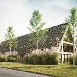 Unikátní dřevostavba se solárními šindely pro Klobouckou lesní Zdroj: Mjölk architekti