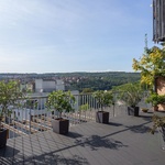 Terasa WoodPlastic® na střeše pražského domu se opravdu povedla