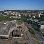 SHQ – nová budova centrály ČSOB v Radlicích (projekt soutěžil v kategorii Nová administrativní centra) Developer: Radlice Rozvojová / ČSOB Architekt: Chalupa architekti