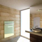 Skleněné topné panely do koupelny lze doplnit o držák na ručníky │ Foto: Fenix Group