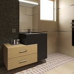 Skleněný topný panel ECOSUN GR černý s dvojitým madlem │ Foto: Fenix Group