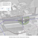 Vizualizace vítězného návrhu terminálu VRT, autoři: MP + ov  Zdroj: Správa želenic
