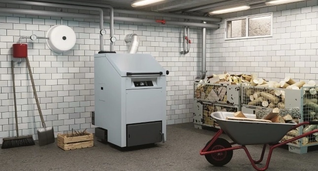 Ukázka kotle na dřevo. Zdroj: Viessmann.cz. Ukázka kotle na dřevo. Zdroj: Viessmann.cz.